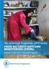 The World Food Programme (WFP) Jordan FOOD SECURITY OUTCOME MONITORING (FSOM) Quarter 3 (Q3) 2017: Summary Report