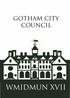 Letter from the Director. Gotham city council