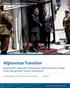 Afghanistan Transition. Elevating the Diplomatic Components of the Transition Strategy at the Chicago NATO Summit and Beyond