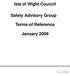 Isle of Wight Council. Safety Advisory Group. Terms of Reference