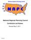 National Regional Planning Council Constitution and Bylaws