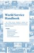 World Service Handbook
