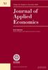 Journal of Applied Economics