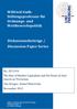 Wilfried-Guth- Stiftungsprofessur für Ordnungs- und Wettbewerbspolitik. Diskussionsbeiträge / Discussion Paper Series