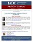 PRODUCT LIABILITY January 2012 Second Edition