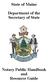 State of Maine. Department of the Secretary of State. Notary Public Handbook and Resource Guide
