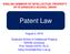 ENGLISH SEMINAR OF INTELLECTUAL PROPERTY BY IP GRADUATE SCHOOL UNION. Patent Law. August 2, 2016
