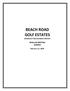 BEACH ROAD GOLF ESTATES COMMUNITY DEVELOPMENT DISTRICT REGULAR MEETING AGENDA