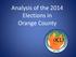Analysis of the 2014 Elections in Orange County
