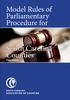 Model Rules of Parliamentary Procedure for. South Carolina Counties