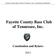 Fayette County Bass Club of Tennessee, Inc. Constitution and Bylaws