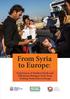 From Syria to Europe: