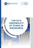 THE EU S CREDIBILITY AT STAKE IN MACEDONIA