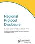 Regional Protocol Disclosure