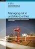 Managing risk in unstable countries