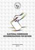 Electoral Commission of Seychelles Recommendations for Reform December2017