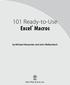 101 Ready-to-Use Excel Macros. by Michael Alexander and John Walkenbach