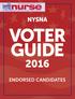 VOTER GUIDE NYSNA ENDORSED CANDIDATES. York. the official publication of the new york state nurses association