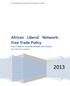 African Liberal Network: Free Trade Policy