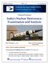 India s Nuclear Deterrence: Examination and Analysis