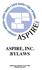 ASPIRE, INC. BYLAWS Membership Ratification October 2000 Revised October 2010