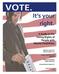 VOTE. It s Your Right: A Guide to the Voting Rights of People with Mental Disabilities
