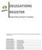 DELEGATIONS REGISTER RANGITIKEI DISTRICT COUNCIL