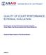 QUALITY OF COURT PERFORMANCE: EXTERNAL EVALUATION
