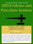 2015 Evidence and Procedure Seminar