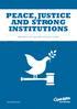 PEACE, JUSTICE AND STRONG INSTITUTIONS
