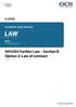 LAW. H415/03 Further Law Section B Option 2: Law of contract A LEVEL. Candidate Style Answers. H415 For first teaching in