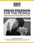 RESEARCH AND REPORT BY Greenberg Quinlan Rosner Research and Echelon Insights for the Reporters Committee for Freedom for the Press and the Democracy