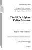 The EU s Afghan Police Mission