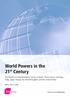 World Powers in the 21 st Century