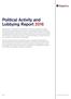 Political Activity and Lobbying Report 2016