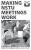 MAKING NSTU MEETINGS WORK