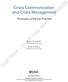 Crisis Communication and Crisis Management. Principles of Ethical Practice. Burton St. John III Old Dominion University