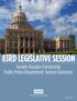 83RD LEGISLATIVE SESSION Greater Houston Partnership Public Policy Department: Session Summary. August 2013