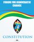 CONSTITUTION OF FORUM FOR DEMOCRATIC CHANGE AS AMENDED PREAMBLE