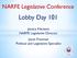 NARFE Legislative Conference. Lobby Day 101. Jessica Klement NARFE Legislative Director Jason Freeman Political and Legislative Specialist
