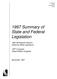 1997 Summary of State and Federal Legislation