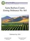 Santa Barbara County Zoning Ordinance No. 661