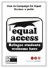 How to Campaign for Equal Access: a guide