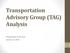 Transportation Advisory Group (TAG) Analysis. Presentation to the TAG January 14, 2015