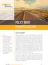 POLICY BRIEF. Crossing borders in the next 15 years: EXECUTIVE SUMMARY. How should and will border management develop?