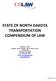 STATE OF NORTH DAKOTA TRANSPORTATION COMPENDIUM OF LAW