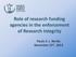 Role of research funding agencies in the enforcement of Research Integrity. Paulo S. L. Beirão November 25 th, 2013