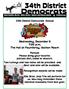 34th District Democrats Annual. Wednesday, December 9 7:00 p.m. The Hall at Fauntleroy, Vashon Room