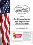 Ice Cream Social and Republican Candidate Q&A