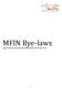MFIN Bye-laws Approved by the Annual General Meeting (EGM) on 28 th June, 2018